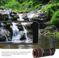 Teléfono zoom compatible para iPhone x 8 7 lente de la cámara del teléfono celular: 8x zoom teleobjetivo universal clip en la lente telescopio monocular para teléfono celular - details 2