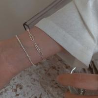 Pulsera De Plata Esterlina S925 Con Galio 18K SOMILIA Pulsera Brillante Y Plateada Para Mujer Joyería De Mano Regalo De Fiestas - details 9