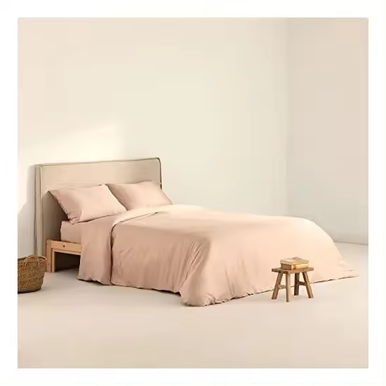 BL BELUM  Funda Nórdica Satén 300 hilos Color: PINK  Funda Nórdica Satén cuenta con: Cierre con botones ocultos transparentes. - Funda Nórdica Extrasuave - Funda Nórdica 100% Made in Spain - 1