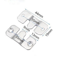 4pcs Gancho De Pared En Acero Inoxidable Clip De Foto Soporte Para Cuadro Y Llave De Muebles Conector De Sofá Y Cama Montaje Plano - details 1