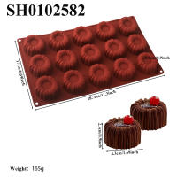 Molde De Pastel En Forma De Cilindro Para 1 O 6 Celulas Diseño Texturado Para Postres Franceses Y Chocolate DIY Molde De Hornear Ecológico De Silicona - details 14