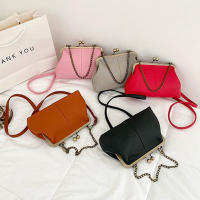 Bolso De Hombro Pequeño Para Mujer Elegante De PU Cuero Suave Lujo Diseñador Clip Clutch Retro Bolso De Mano Y Cruzado Con Cierre De Cremallera - details 1