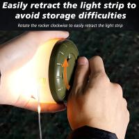 Cadena De Luz Portátil Y Escalable Para Camping Al Aire Libre Recargable Por USB Impermeable Cadena De Luz Colgante Para Suelo De Tenda Atmosfera - details 9