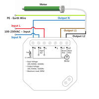 Módulo deInterruptor Para Cortina Inteligente Tuya Smart Life Control Remoto De Blinds Rollos Y Cortina RF+WiFi App Timer Google Home Alexa Echo Para Hogar Inteligente - details 8