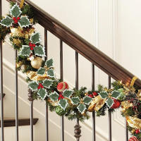 10pcs Berries De Holle Artificiales Con Hojas Para Decoración De Navidad Artesanías De Wreath Para Casa Adornos De Árbol De Navidad Regalo De Año Nuevo - details 3