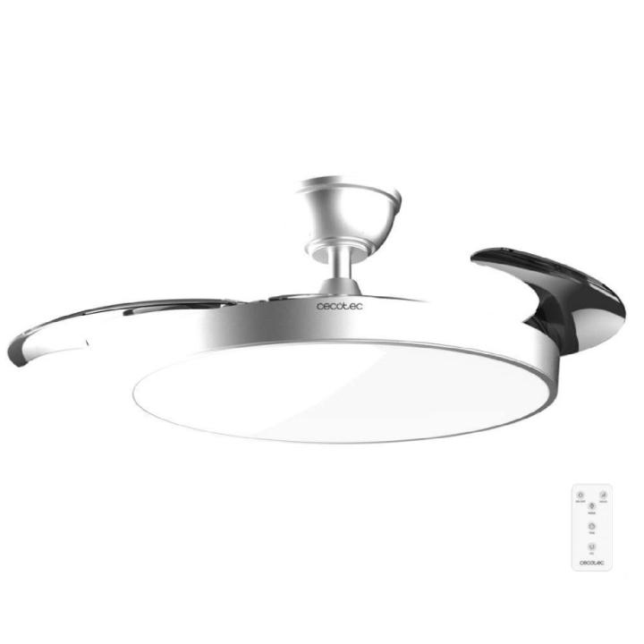 Cecotec Ventilador de Techo con Luz con Aspas Retráctiles EnergySilence Aero 300 Air Invisible Silver. 30W, Motor DC — oferta en Miravia