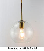 Lámpara Colgante De Vidrio Sférico Minimalista Nórdica En Ambar Fumé Gris Con Metal Antiguo Dorado Para Decoración Interior - details 7