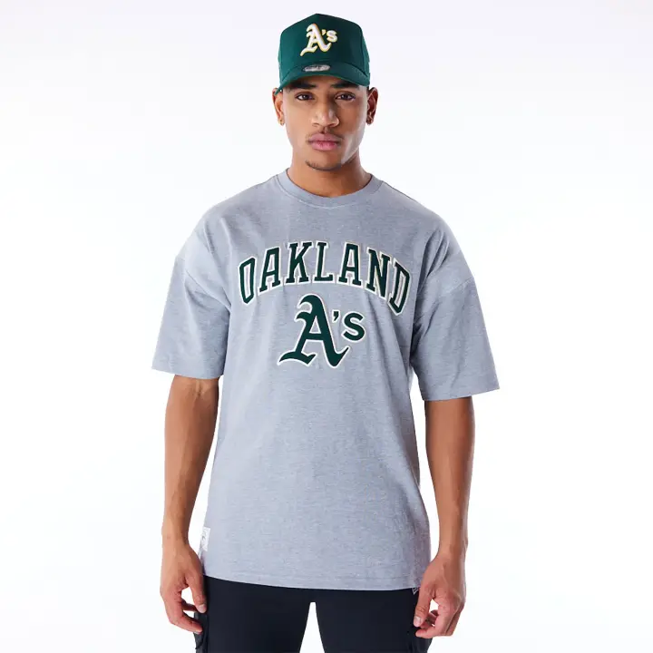 NO Camiseta New Era Oversized Oakland Athletics MLB Rib Infill - 1