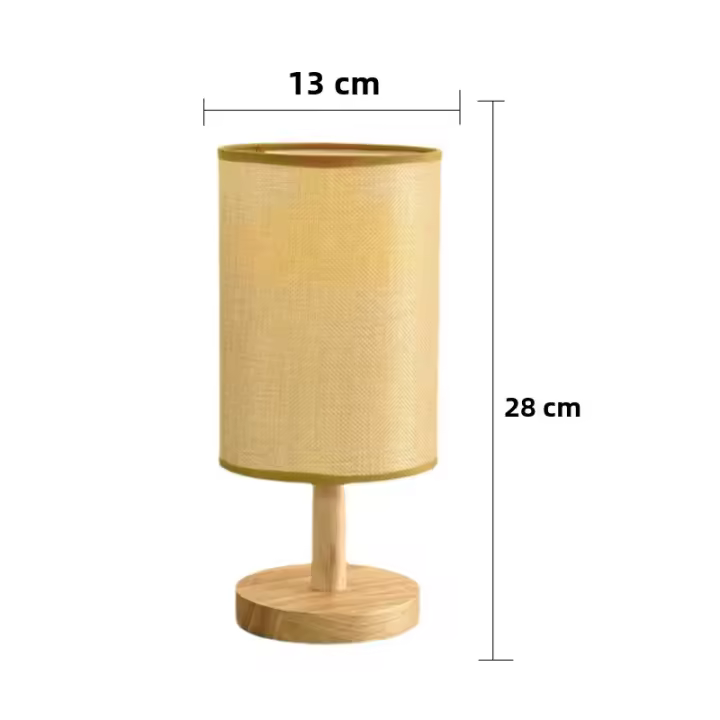 Lámpara De Mesa LED Estilo Chino Decorativo Luz Nocturna USB Desconectable Sombrilla De Tela Iluminación Para Dormitorio - 1