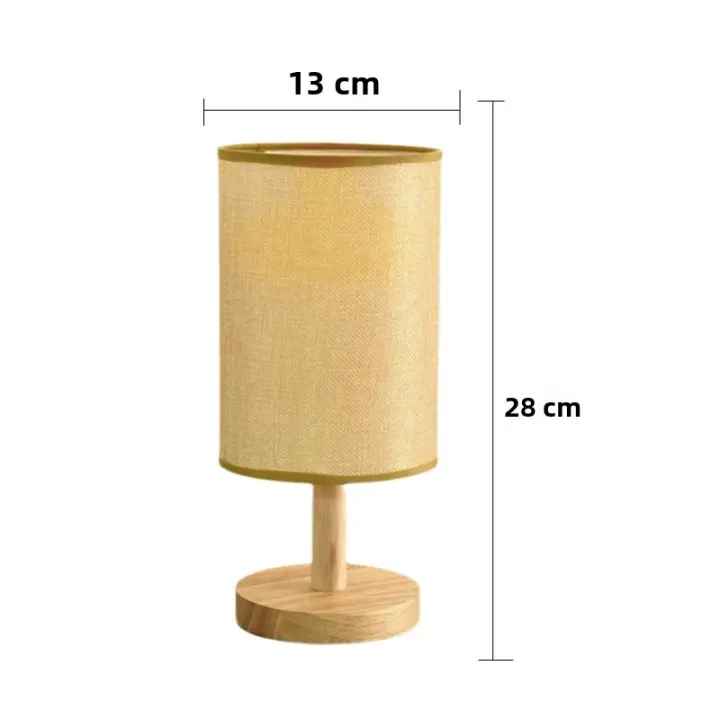 Lámpara De Mesa LED Estilo Chino Decorativo Luz Nocturna USB Desconectable Sombrilla De Tela Iluminación Para Dormitorio - 1