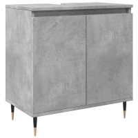 vidaXL Armario de baño madera de ingeniería gris hormigón 58x33x60 cm - details 1