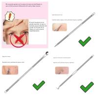 Juego De 4 Herramientas Para Eliminar Quistes Y Puntos Negros En La Piel Limpiador De Poros Set De Herramientas De Cuidado De La Piel - details 5