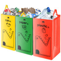 Bandeja De Reciclaje 149L Impermeable Con Bolsa De Basura Reciclable Y Estampado Colorido - Almacenamiento Plegable Para Botellas Para Cocina Y Hogar - details 7