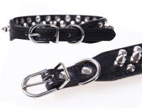 Correa De Cuello Ajustable Para Perros Y Gatos En Cuero PU Con Punta De Metal Estilo Punk Para Pequeños Animales - details 7