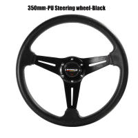 Volante De Simulación De Carreras 350mm/14 Pulgadas Universal De Aluminio Y Cuero PU Para Juegos De Carreras - details 7