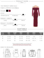Vestido De Hombros Descubiertos Kliou Para Mujer Estilo Clásico De Calle Alta Manga Completa Hueco Vestido Delgado Sencillo Elegante De Fibra Sintética - details 0