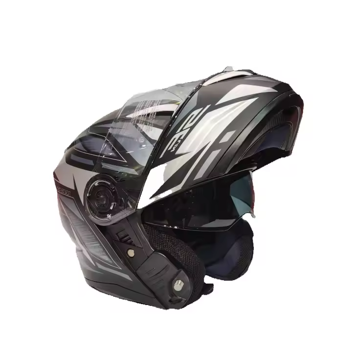 Casco Modular KAPPA KV 32 orlando negro gris mate , doble homologacion - 1