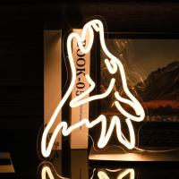 Luz Neón Lobo LED Para Decoración De Pared Luz De Neón Dimmer USB Para Habitación Decoración De Hogar Regalos Para Cumpleaños Y Fiestas - details 3