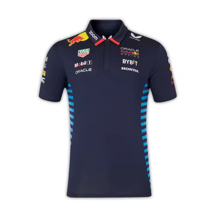 Polo CASTORE de manga corta oficial Teamline Oracle Red Bull Racing de hombre - 1