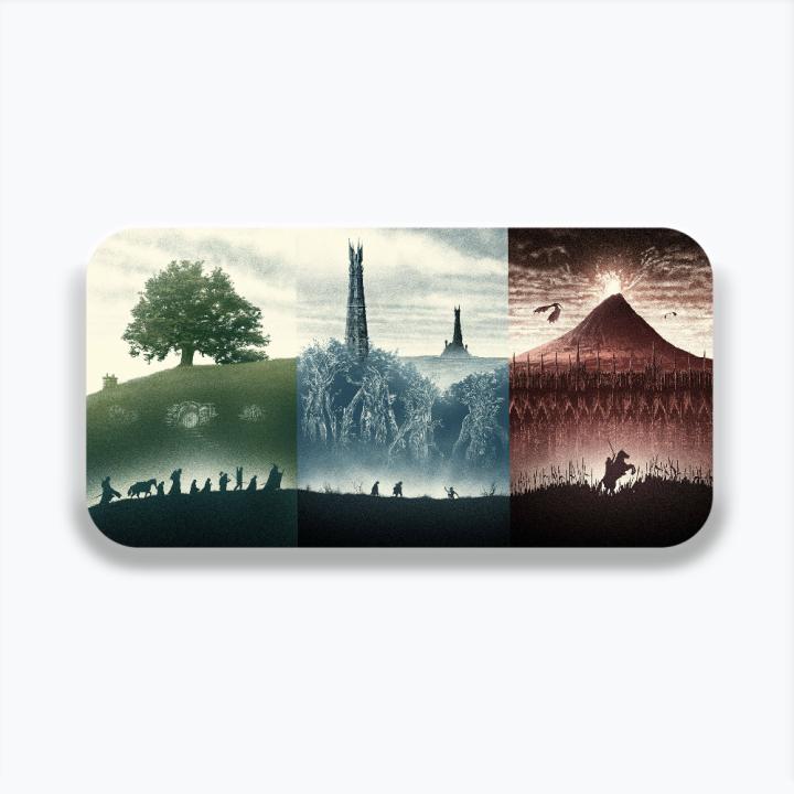 Alfombrilla De Ratón XXL De Terciopelo Antideslizante Para Oficina Y Juego Con Diseño De La Venganza Del Anillo Movie