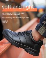 Zapatos De Seguridad Para Hombre Zapatillas De Punta De Acero Ligera Botas Impermeables Protección Industrial Para Los Pies Envío Gratis - details 3