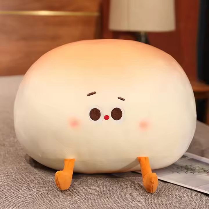 Peluche De Panecillo Suave Y Realista Juguete De Peluche Para Bebés Regalo De Navidad Y Fiestas Suave Como Un Cojín Regalo Para Niños Y Niñas - 1