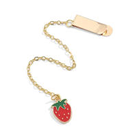 Marcador De Páginas Lindo Y Sencillo En Forma De Fresa Y Cereza Con Clip De Perro Suministros De Papelería Para Lectores Regalos Para Libros - details 0