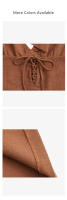 New Women's Fashion Linen Blended Dress Spring/Summer V-Neck Sleeveless Backless Mid-Calf Casual Style Versatile Tight Chest - details 6