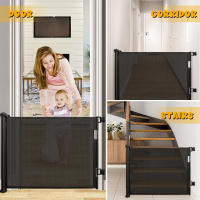 Barrera extensible para escaleras, barrera de seguridad para puertas, barrera de seguridad para perros, 0-150/180 cm, barrera de seguridad para bebés de 86 cm de altura - details 2