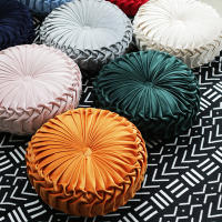 Cojín Redondo De Calabaza De Velours Para Decoración Del Hogar Cojín Grande Plisado Para Sofá Silla Coche Rojo Naranja Decoración De Navidad - details 12