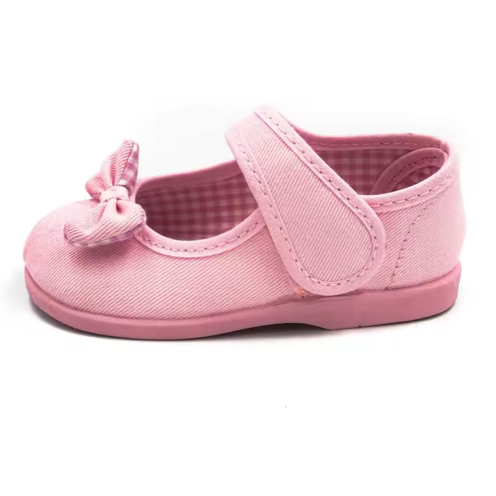 Mercedita De Niña Con Lazo Zapatero Y Suela De Goma - 1