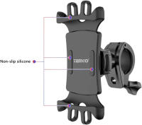 TEMCO Soporte Móvil Bicicleta, Soporte Movil para Barra, Soporte 360° Rotación Ajustable Soporte Móvil Moto Compatible para Samsung, Xiaomi, iPhone SE/11 Pro/X/XS/XR/8 Plus/7 Plus, Telefono GPS - details 2