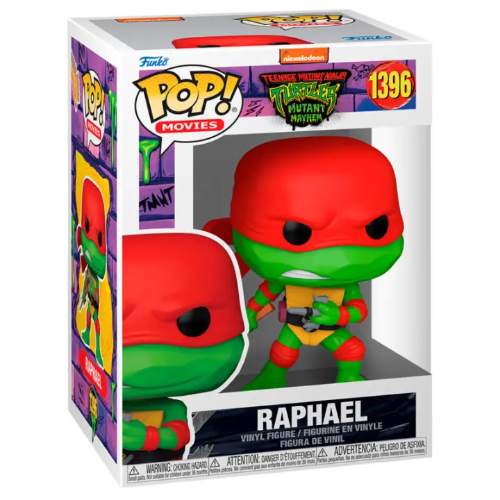Figura Pop Tortugas Ninja Raphael-Figura de Vinilo Coleccionable - Idea de Regalo- Mercancia Oficial - Juguetes para Niños y Adultos - Movies Fans - Muñeco para Coleccionistas y Exposición - 1