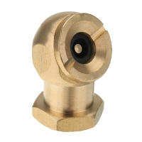 Conector De Válvula De Neumático Dorado 1/4" NPT Air Chuck Clip Lock-On Para Ruedas De Bola Accesorio De Neumáticos Material De Zinc Aluminio - details 0