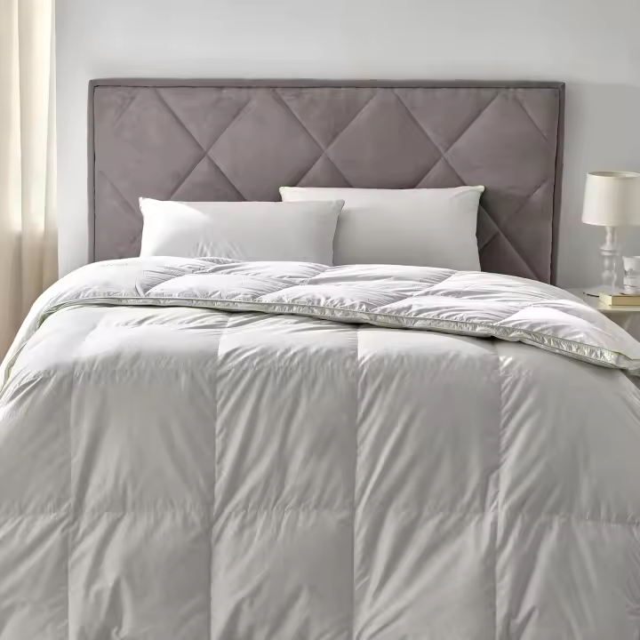 Pikolin Home - Almohada Deluxe de Plumón y Pluma (70% Plumón) - Doble Funda de Algodón Antiácaros, Firmeza Media/Alta, para Dormir de Lado o Cambiando de Postura - 1