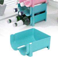 G PP Material apilable cerveza puede titular cerveza puede almacenamiento refrigerador estante puede organizador, puede titular, para la cocina (azul) - details 0