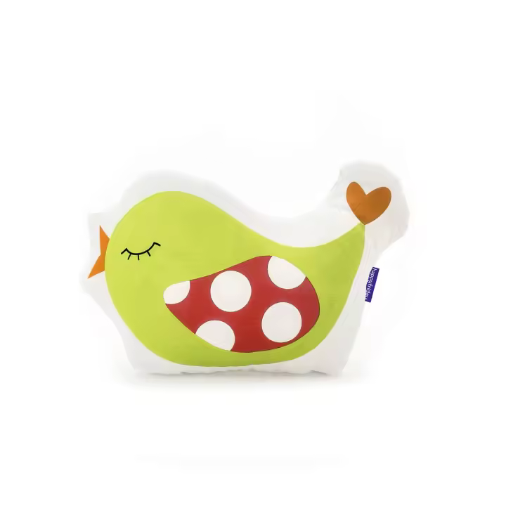Happyfriday- Little birds Cojín 40x30 cm, Cojines con forma 100% Algodón, calidad de 150 TC, Fabricado en España - 1