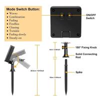 1Pack De Luces De Cadena Solar Con 50/100 LED Para Exteriores Impermeables Con 8 Modos Luz De Navidad Para Árbol Bodas Y Fiestas Decorativas - details 2