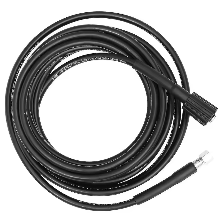 8M 160 Bar M22 Manguera de alta presión para Lavadora Eléctrica (Negro) - 1