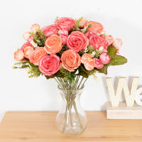 Bouquet De Novia Rosa Púrpura De Seda Artificial 30cm Flores Artificiales Peonía Para Decoración De Casamiento Interior Y Artesanía DIY - details 4