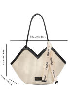 Bolso De Hombre Para Mujer Diseño Moda Nueva Línea Tote De PU Con Cierres De Cremallera Y Dos Manijas Estilo Casual - details 0