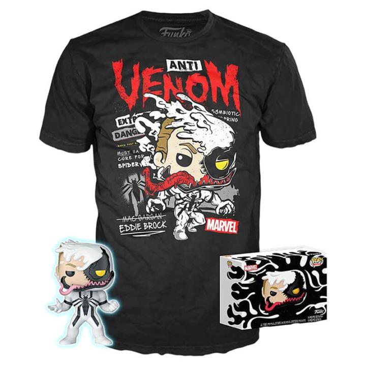 Set figura POP + camiseta Marvel Anti-Venom    Marvel Comics