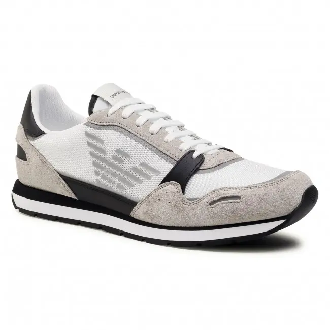 Emporio Armani Zapatillas Hombre Blanco Gris X4X537 XM678 N638 - 1
