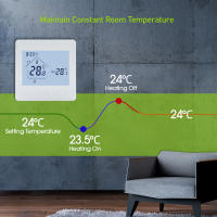 Termostato De Pared Inteligente RF Sin Fuerza Para Calefacción De Boilero Gas Touch Screen Controlador De Temperatura Programable WiFi Para El Hogar - details 9