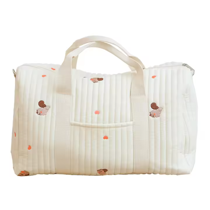 Bolso de mano con borde para Viajes cortos, de gran capacidad, ligero, type Mensajero, estilo Boston Mommy - 1