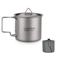 Lixada Taza De Agua Ultraligera De Titanio Con Manija Plegable Para Exteriores 300/350/550/650ml/750ml Ideal Para Picnics Y Uso En La Mesa - details 18
