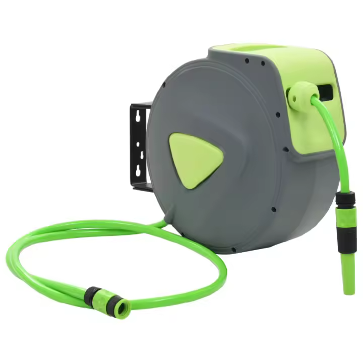 vidaXL CARRETE DE MANGUERA RETRÁCTIL AUTOMÁTICO DE PARED 20+2 M - 1