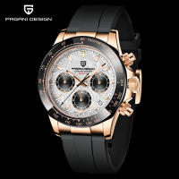 Reloj De Cuarzo PAGANI DESIGN Para Hombre 2023 Marca Top Cronógrafo Deportivo Impermeable Con Correa De Silicona Y Acero Inoxidable Lujo Reloj Con Fecha Y Manos Luminosas - details 0