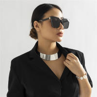 Collar Gargantúa De Metal Exagerado Para Mujer Cadena Ancha Y Suave En Color Oro Estilo Punk Bijoux Steampunk Joyería De Moda Para Fiesta - details 4