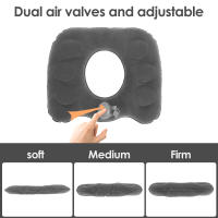 Cojín Inflable De Oficina Con Valvula Doble Y Flocado PVC Resistente Al Relleno De Agua Para Viajes Y Suministros De Oficina Cojín Portátil Para Adultos - details 2